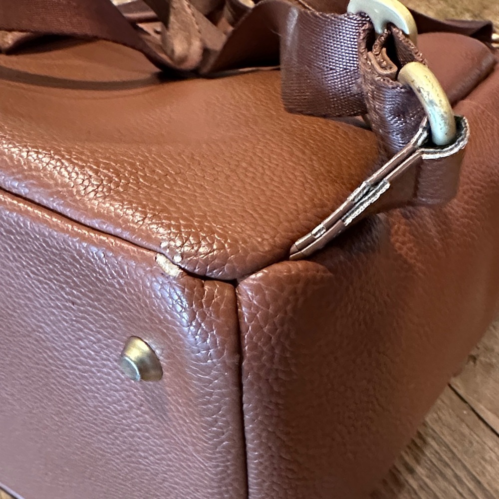 Freshly Picked Brown Leather Baby Bag - Picture 6 of 13